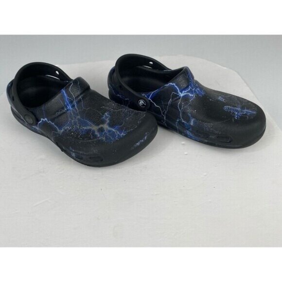 Crocs Bistro Work Clog Slip Resistant, Men's size M6 W8 Black/Lightning Bolts. - Picture 8 of 10
